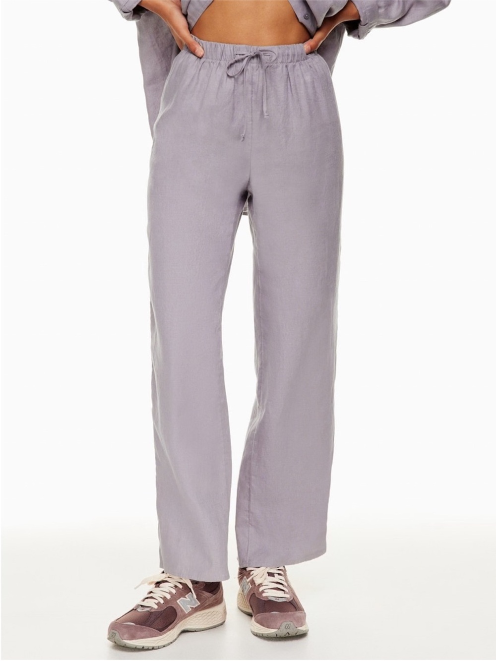 Aritzia | Wilfred Lodge Linen Pants in Cloudly Lilac
